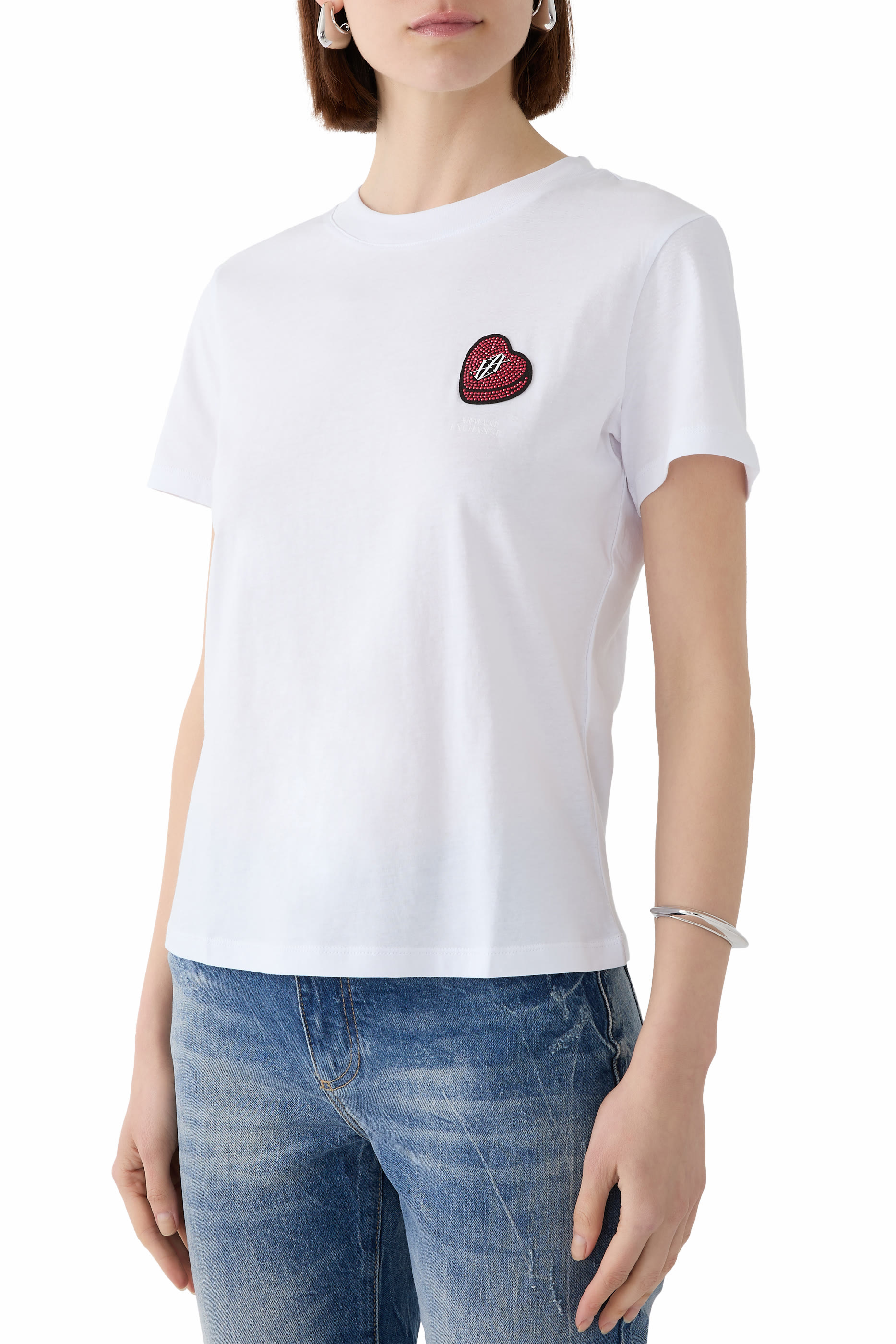 The Grid Heart AX Logo T-Shirt