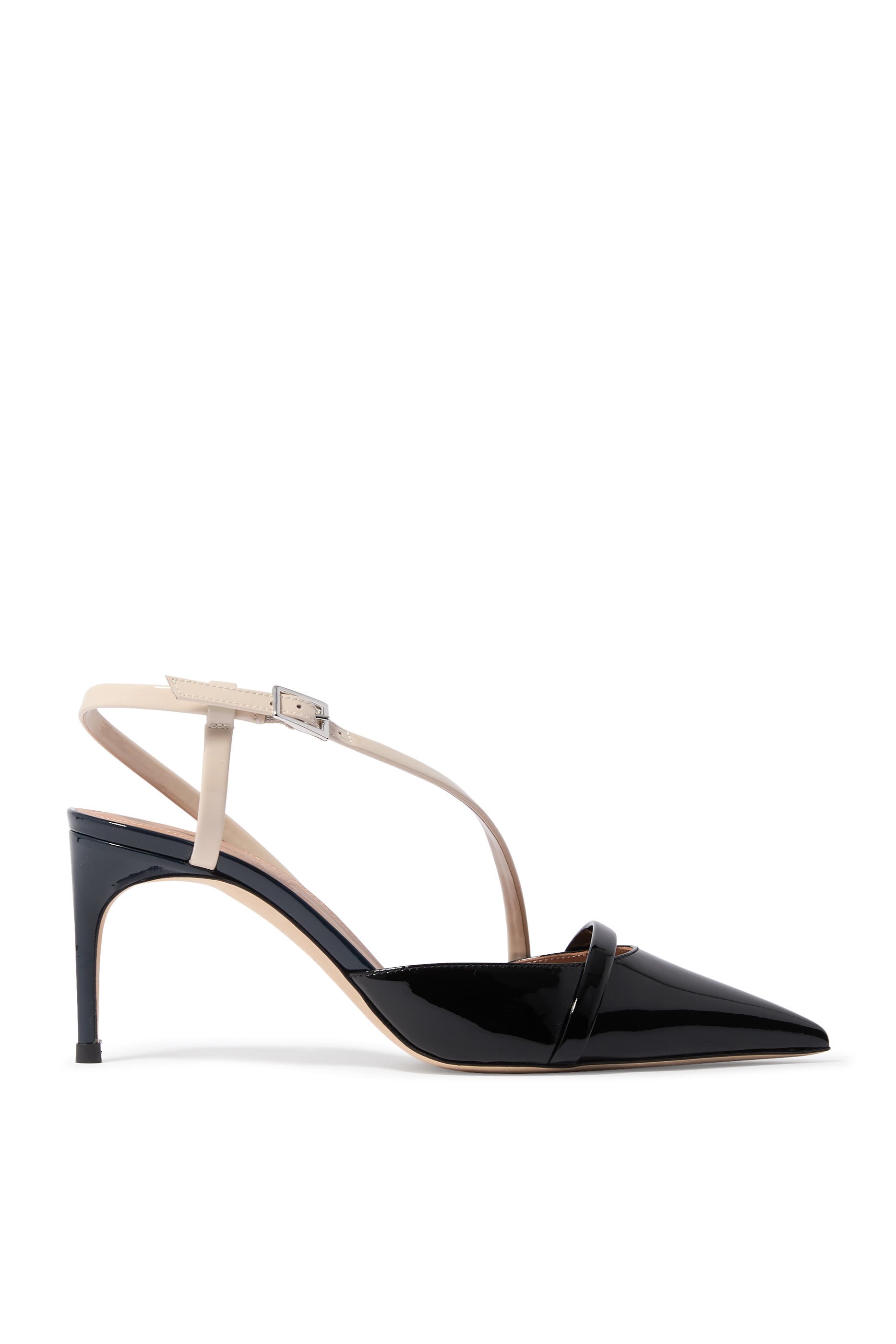 Valeria 70 Patent Slingback Pumps 