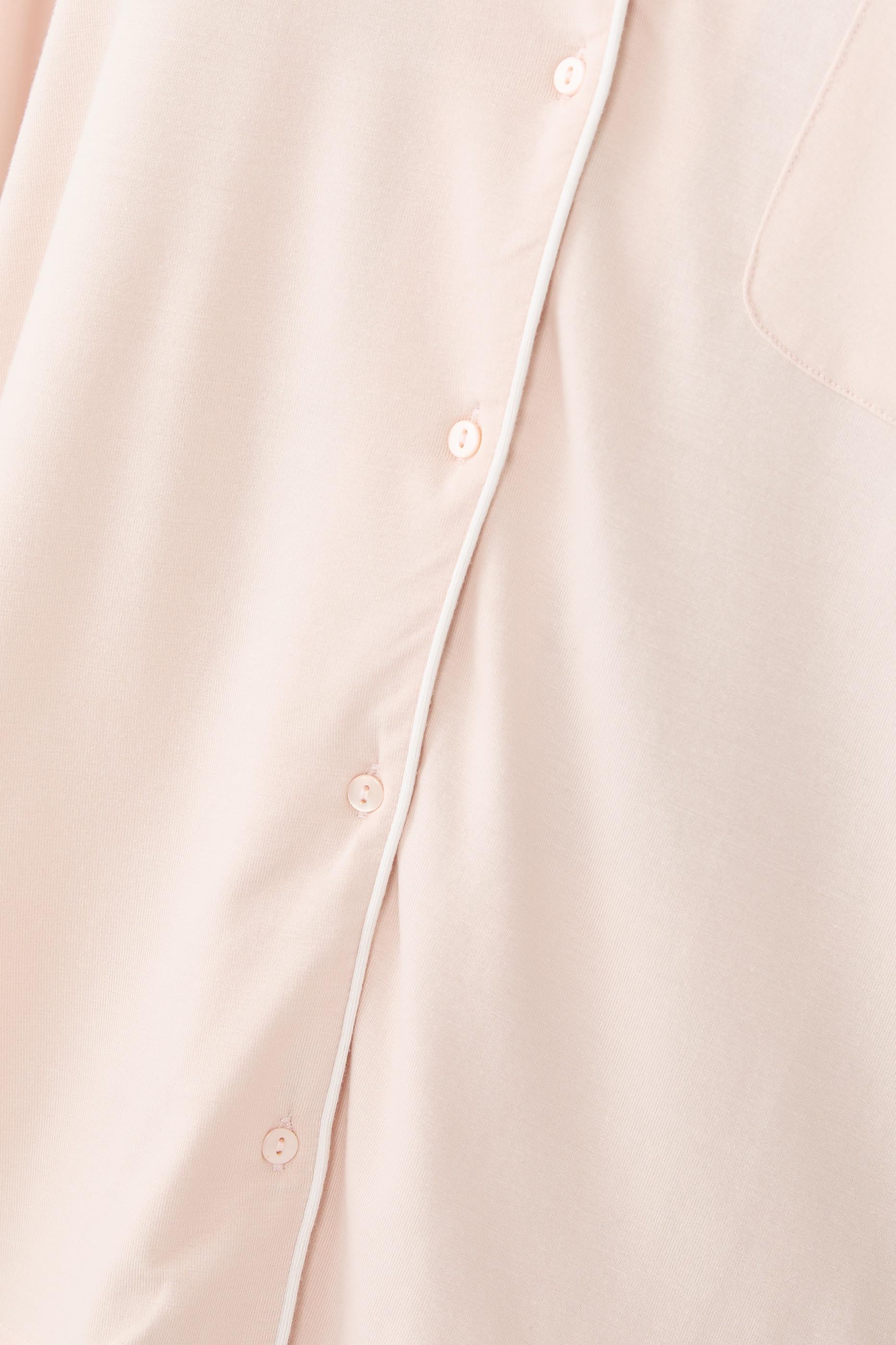 Cooling Jersey Relaxed Piped Pajama Set 