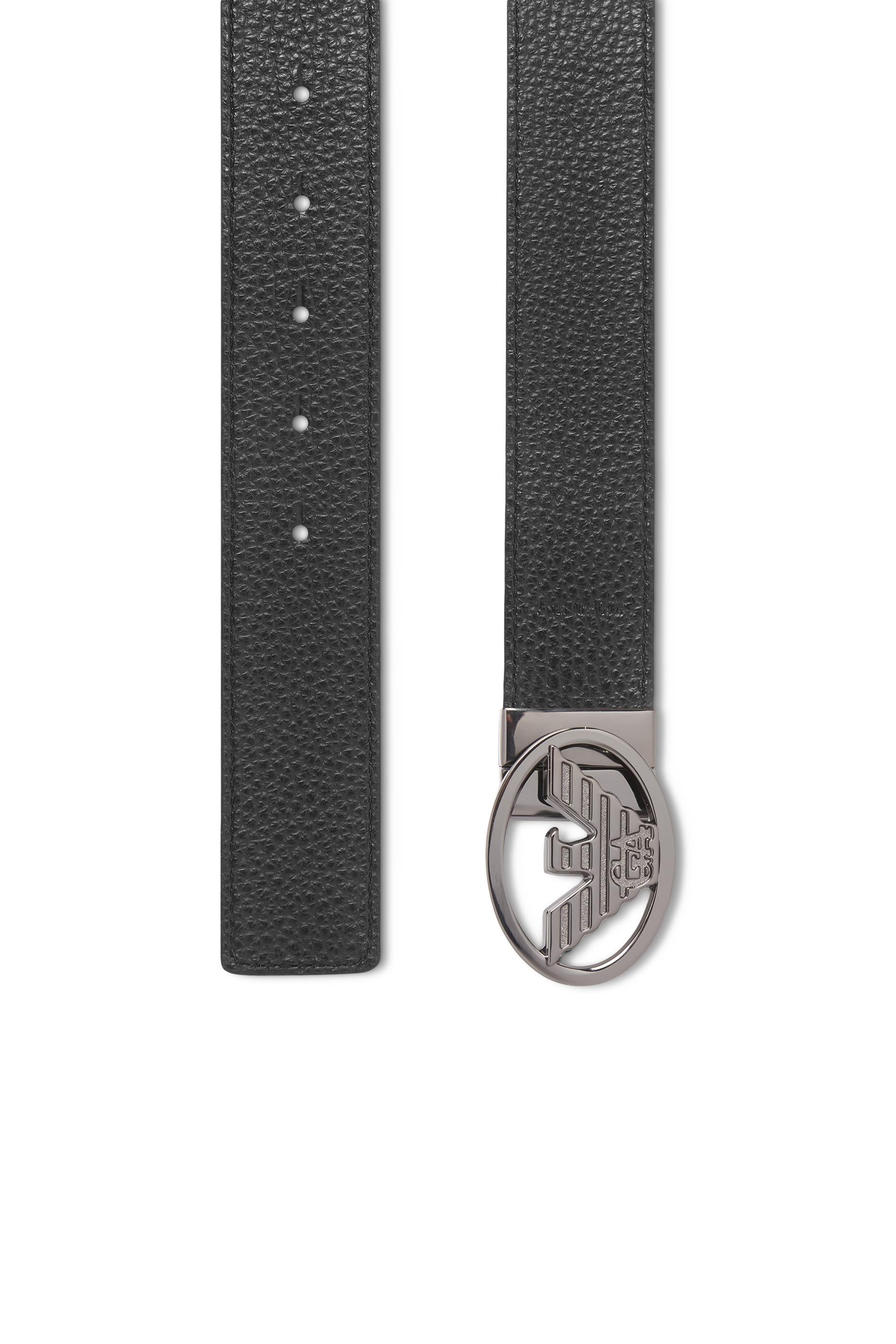 Eagle Plate Smooth Leather Belt