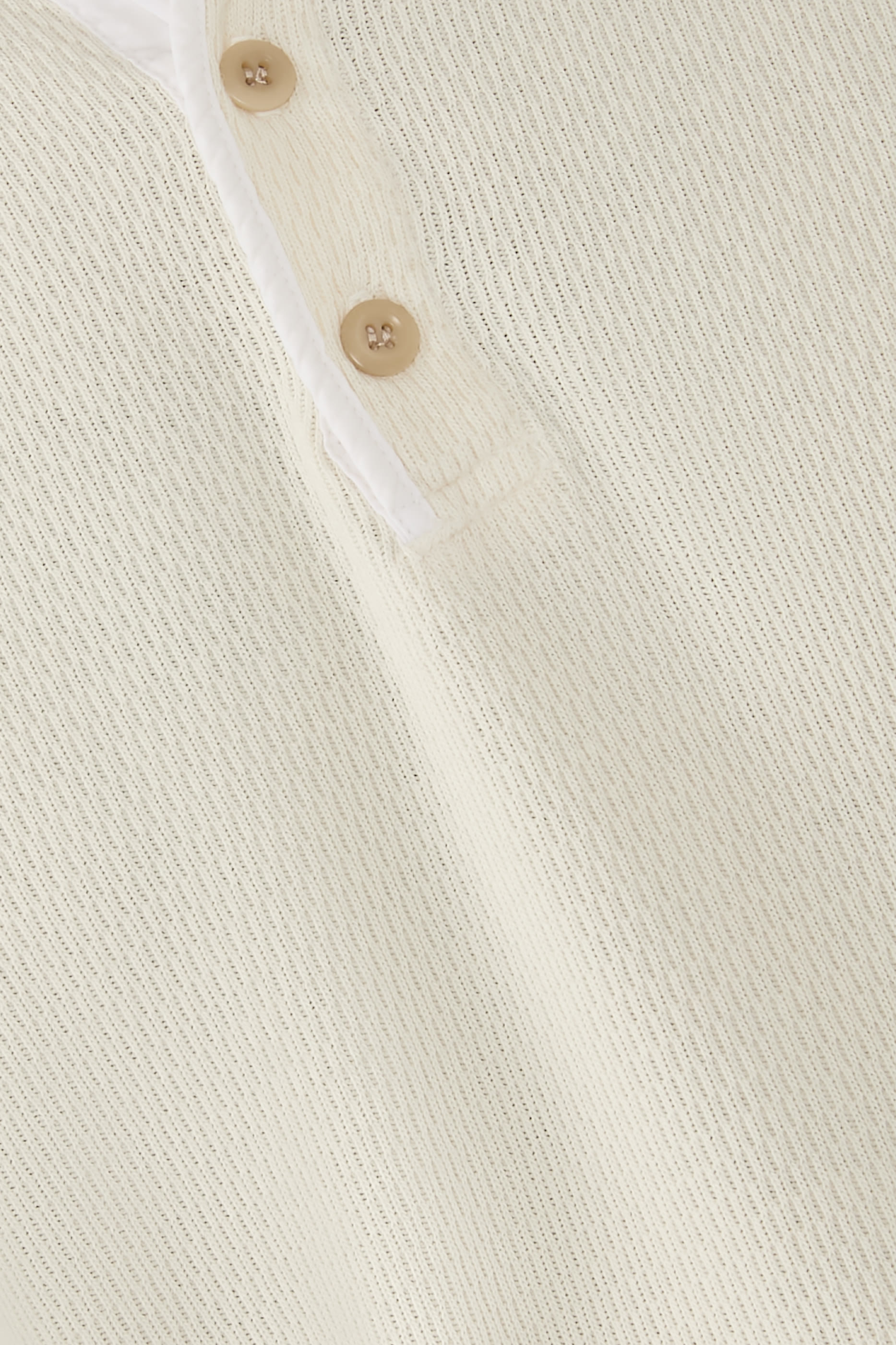 Waffle Three Button Henley