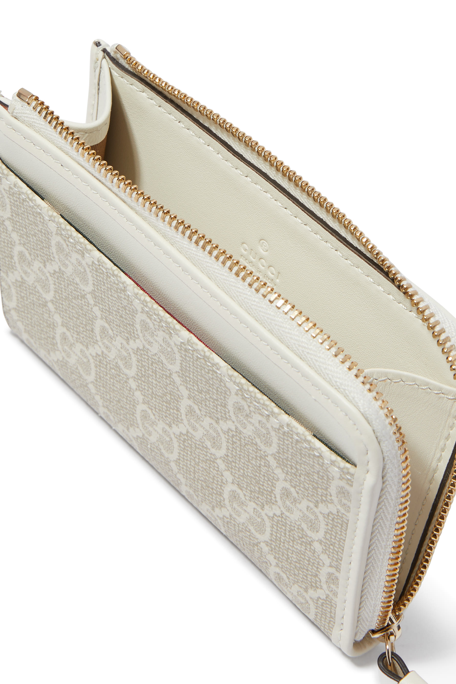 GG Emblem Zip Card Case