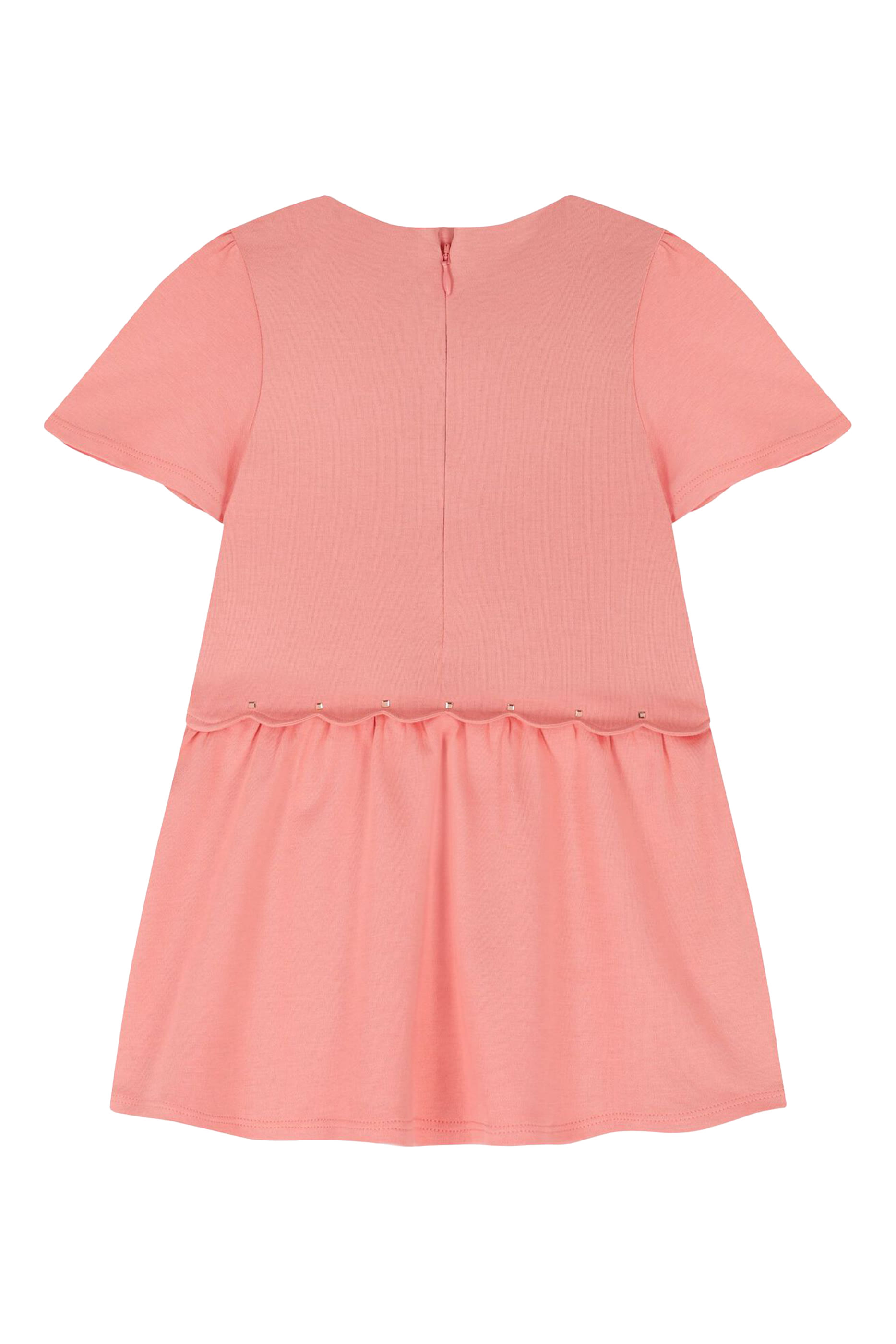 Kids Scalloped Waist Dress