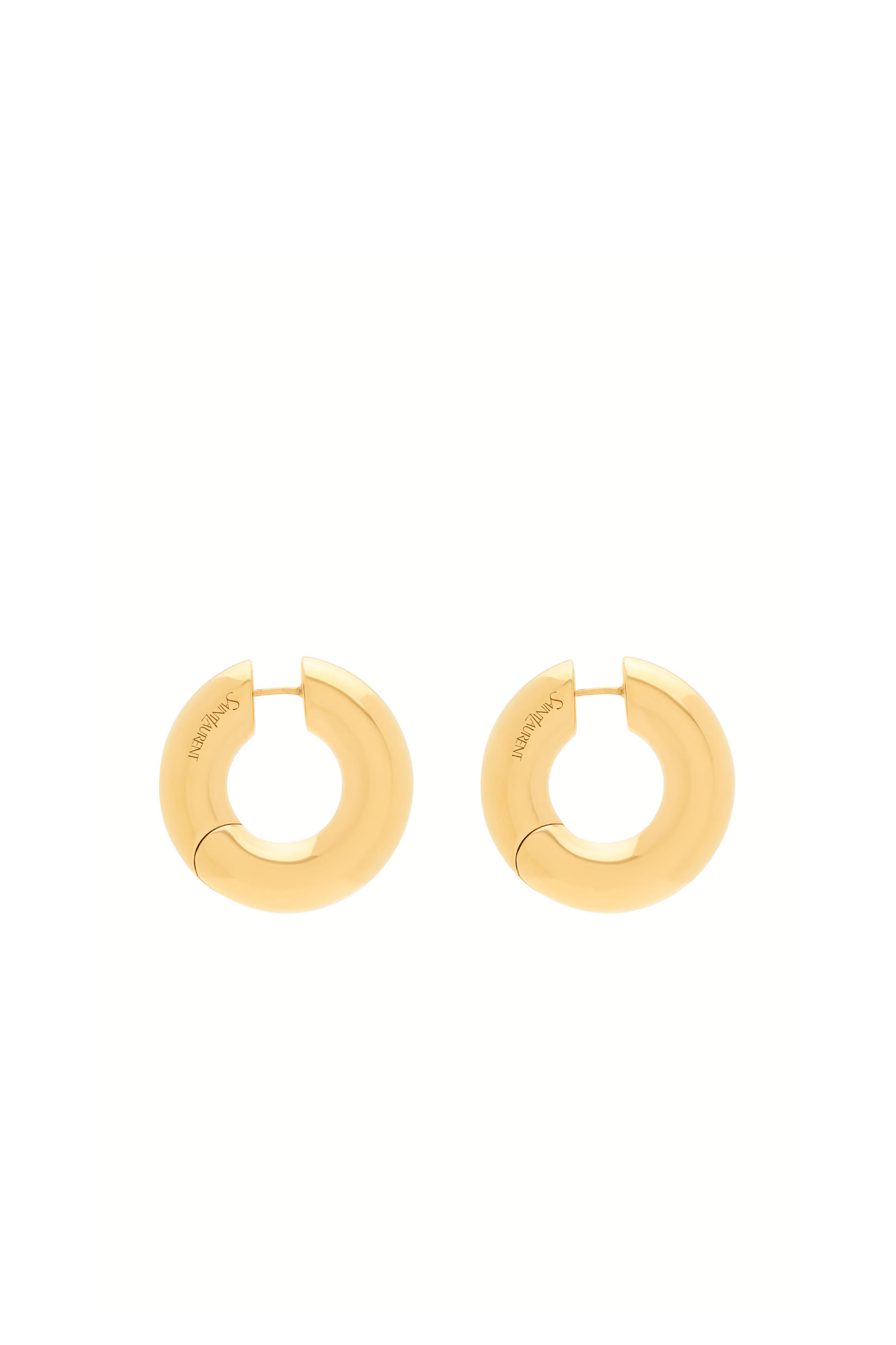 Tube Hoop Metal Earrings