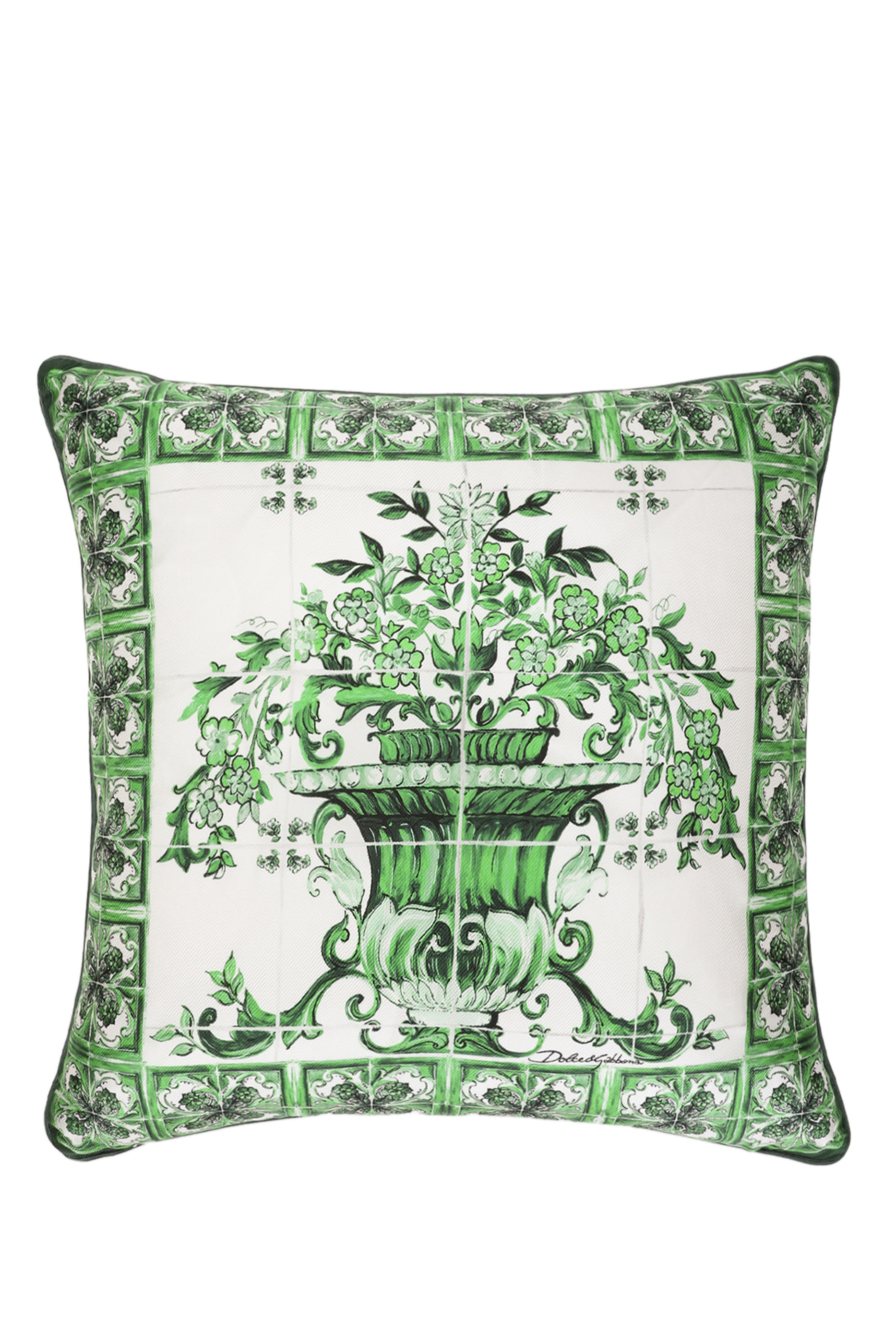 Maiolica Verde Small Cushion