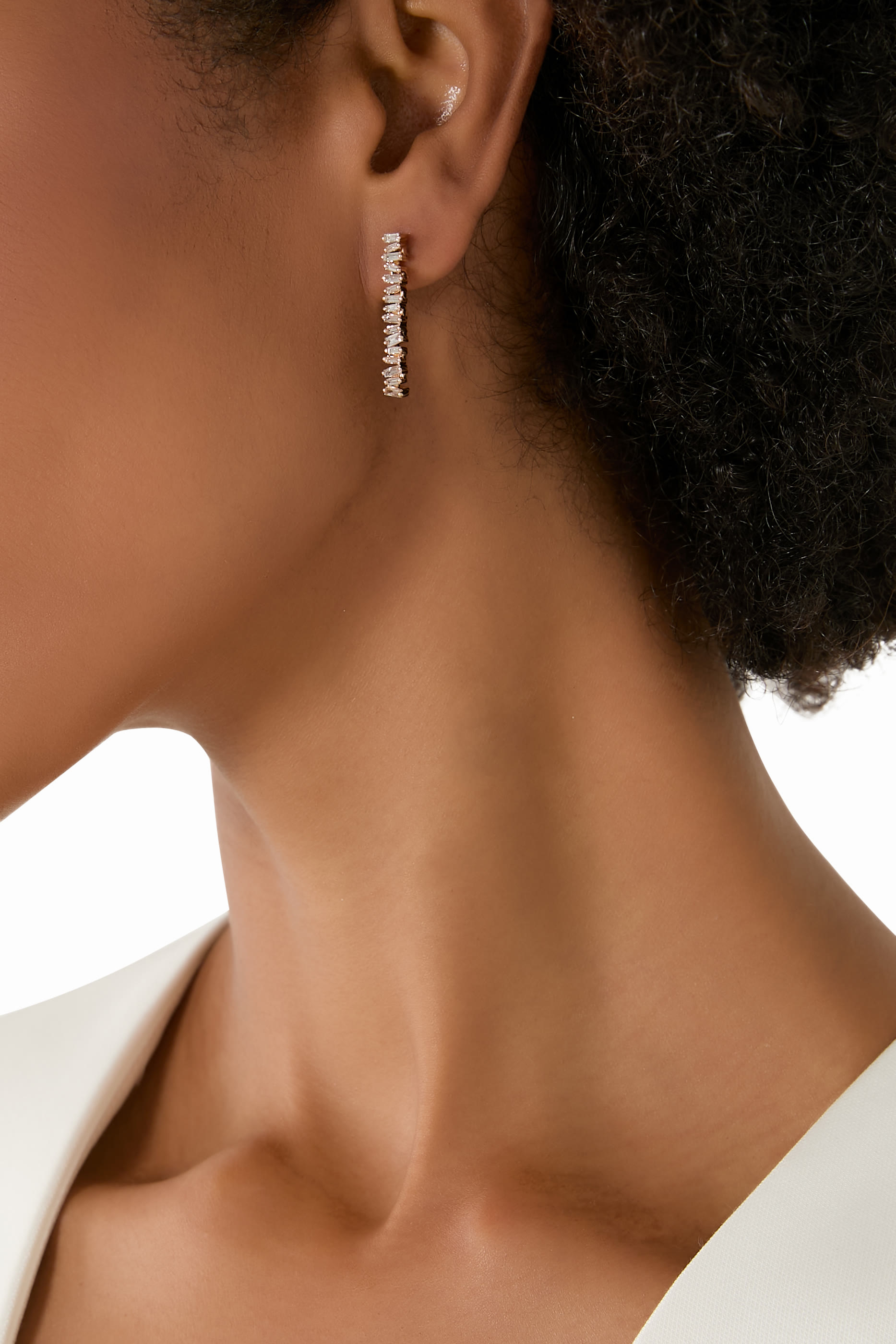 Classic Diamond Savannah Mini Drop Earrings, 18k Rose Gold & Diamonds