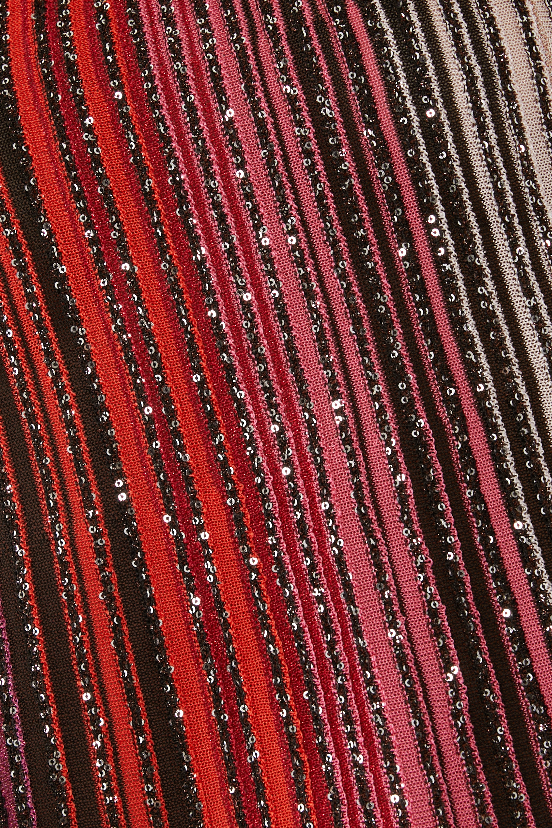 Partialized Knit Sequinned Sleeveless Top