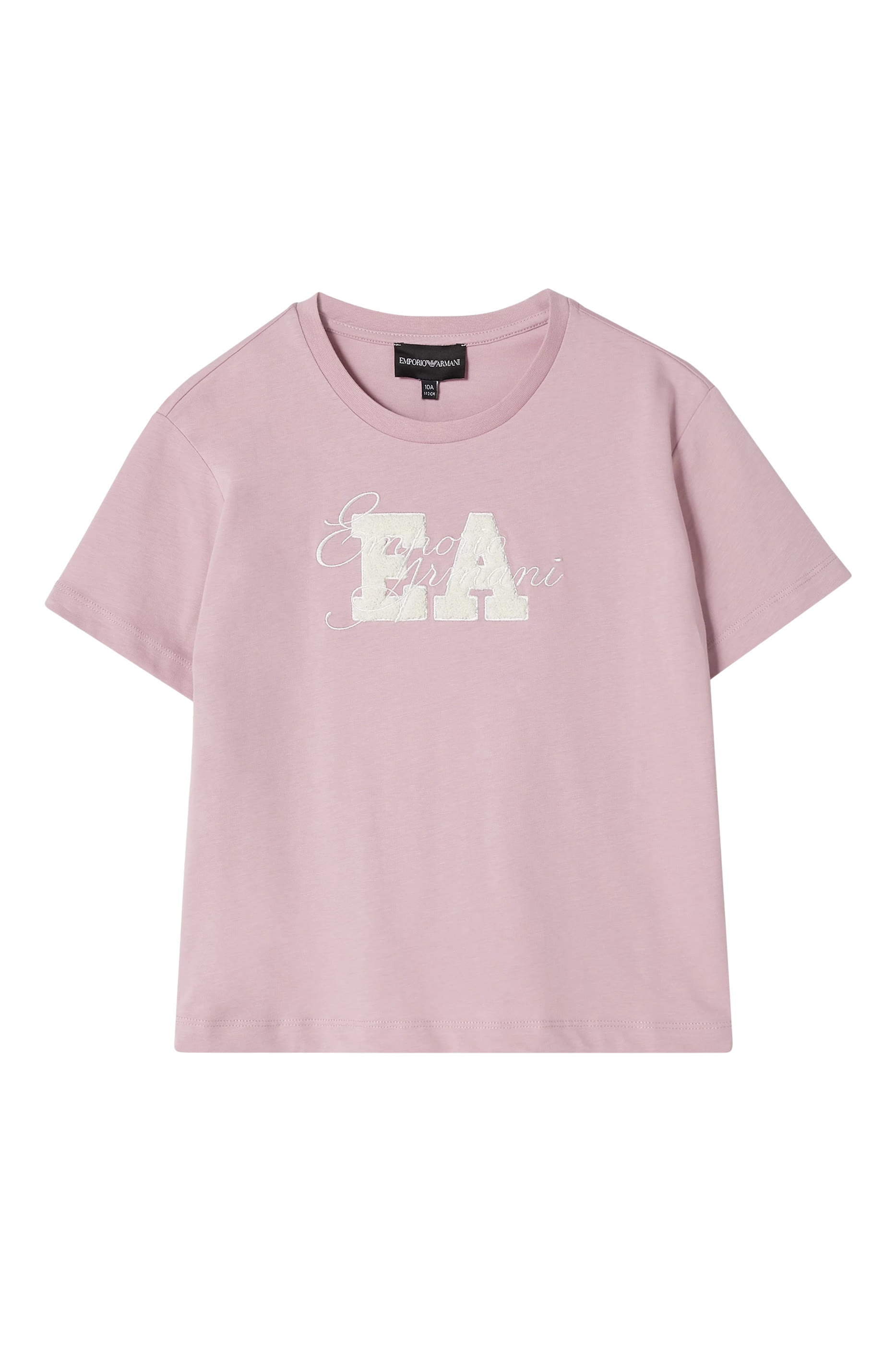 Kids EA Text Front-Detail T-Shirt