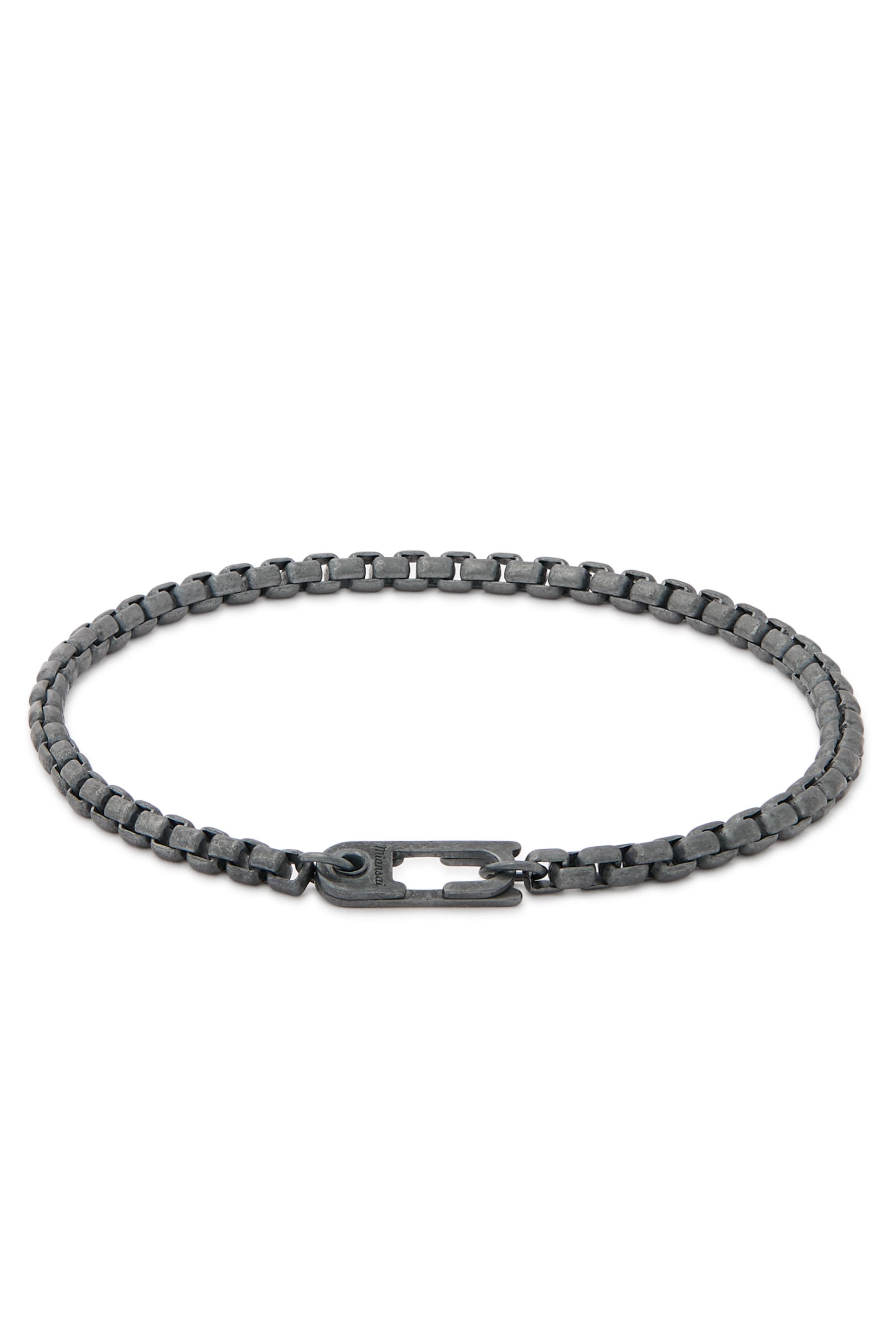  Annex Venetian Chain Bracelet, Oxidized Sterling Silver