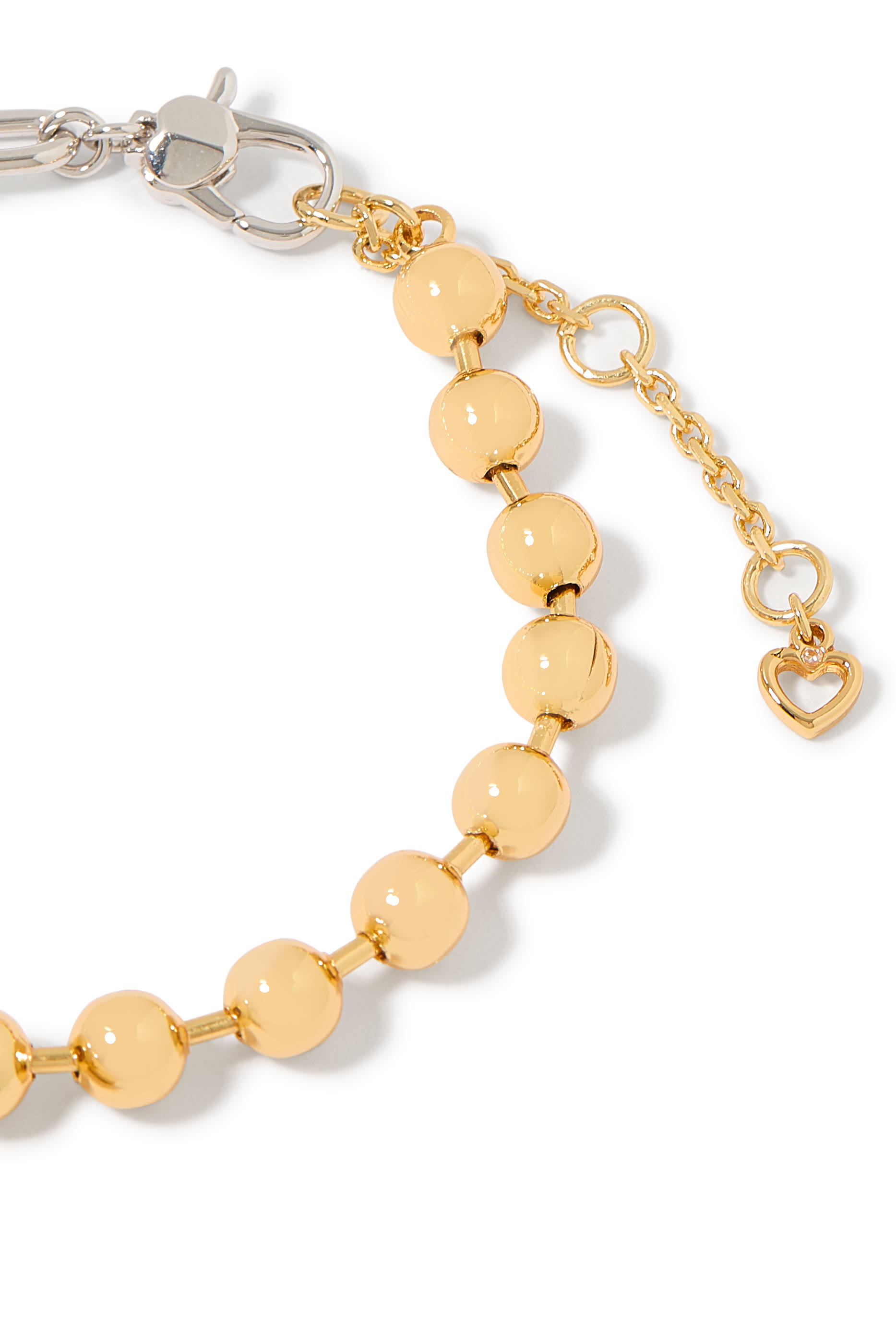 Snack Time Charm Bracelet, Plated Metal & Cubic Zirconia, Enamel