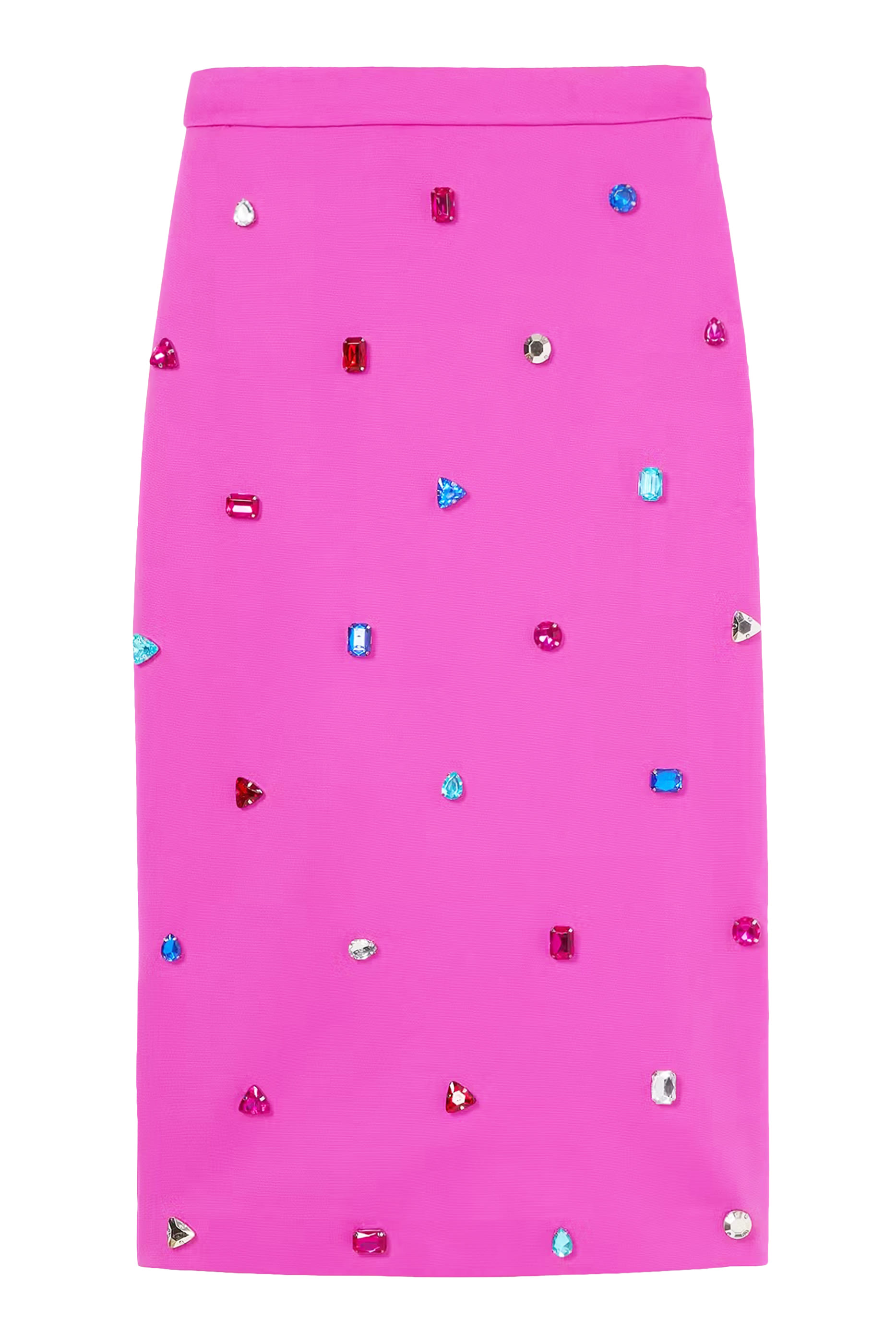 Jewel Embellished Pencil Skirt