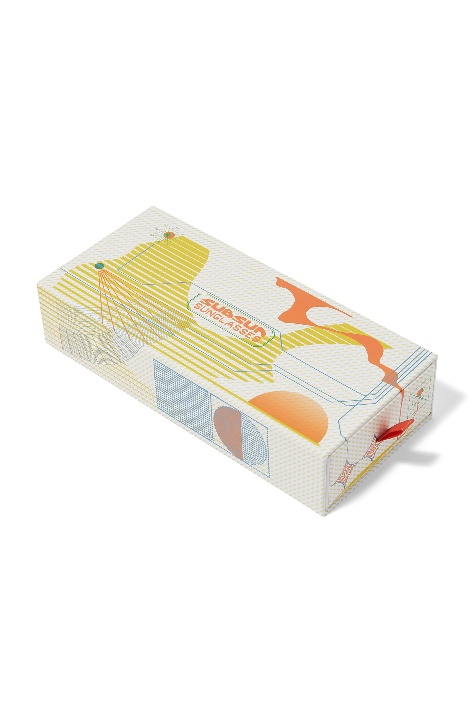 SUB004 Transparent Orange Lens Sunglasses