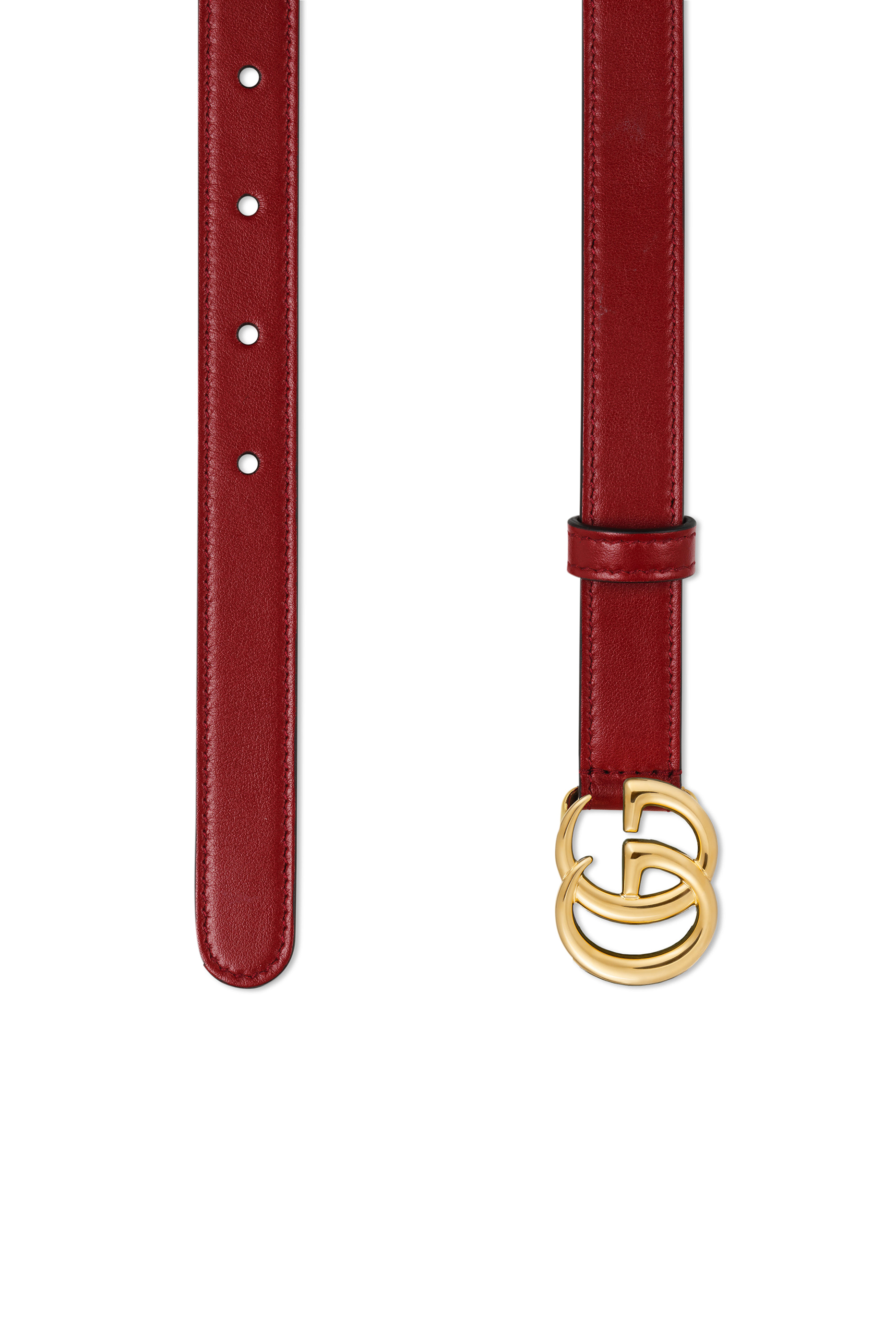 GG Marmont Slim Leather Belt