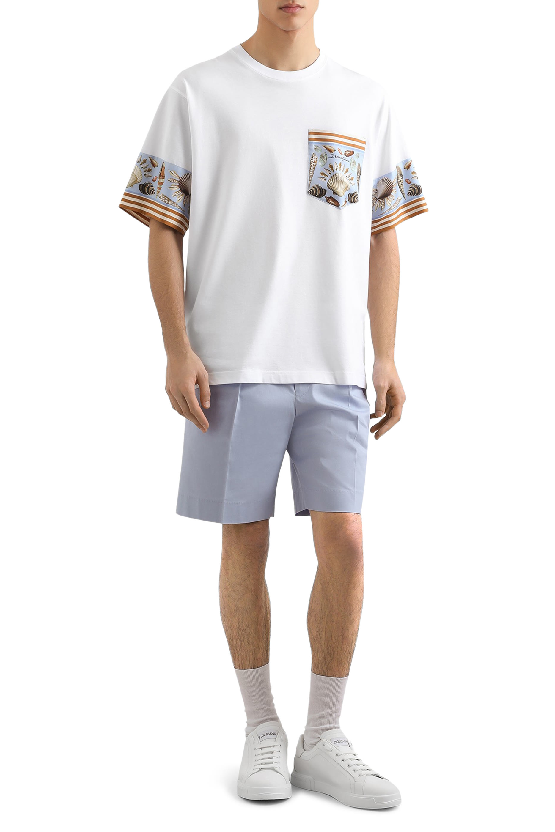 Gabardine Cotton Bermuda Shorts