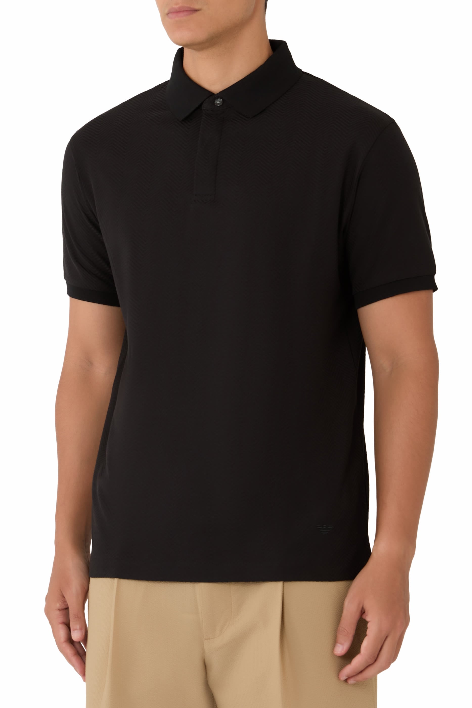 Jacquard Jersey Polo 