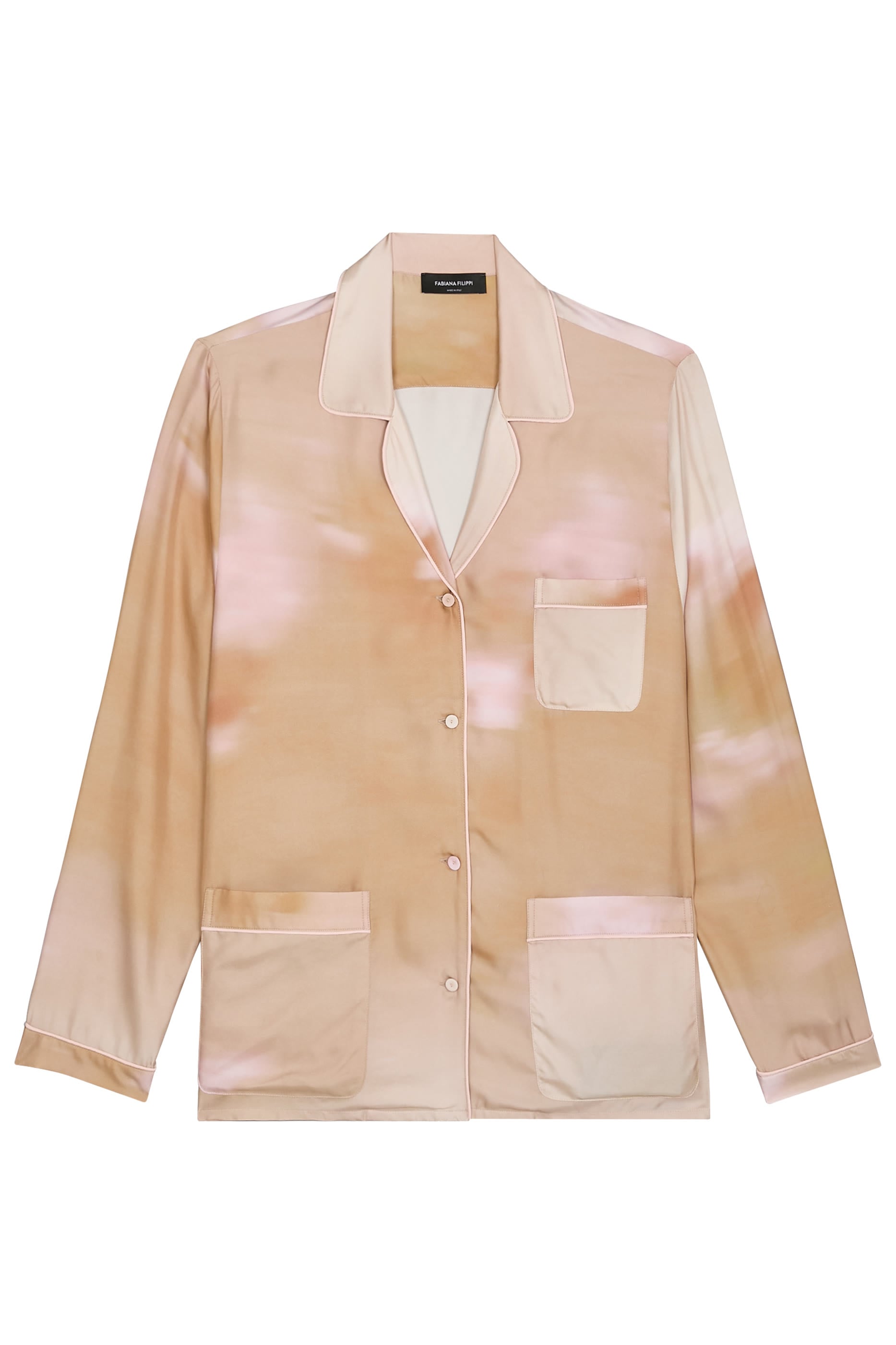 Abstract Floral-Print Shirt