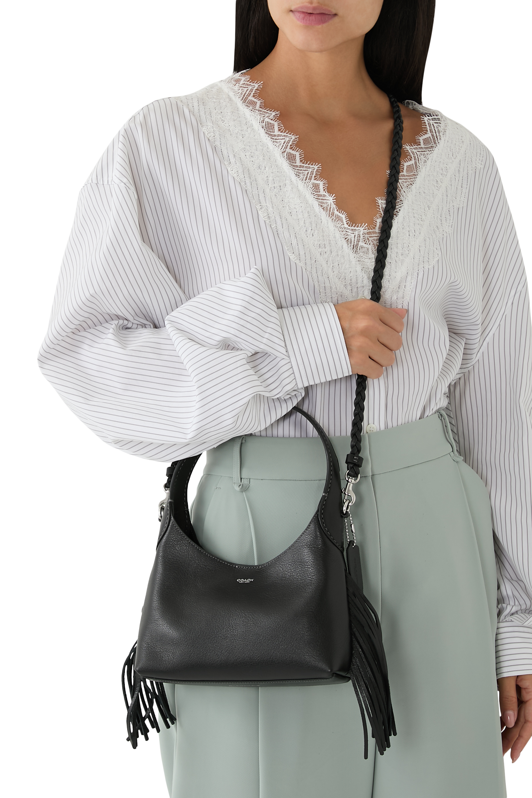 Brooklyn 23 Shoulder Bag with Fringes