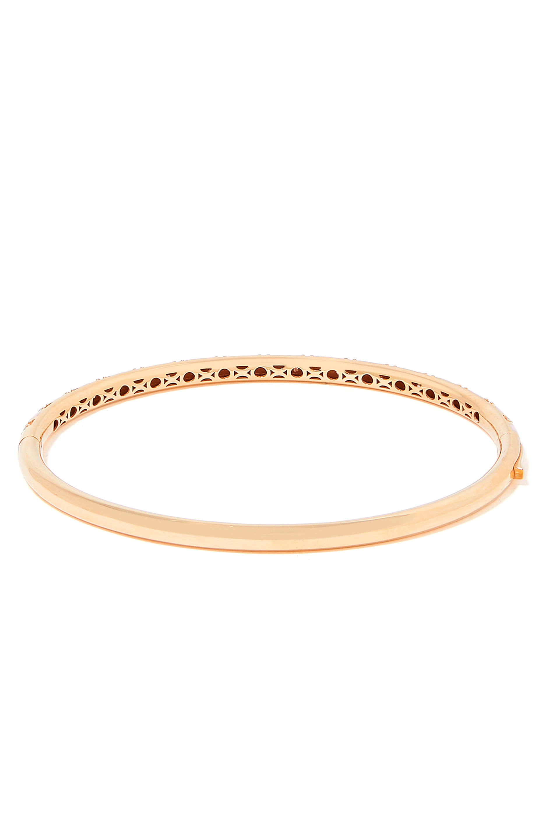 Tornado Bracelet, 18k Rose Gold with Enamel & Diamonds