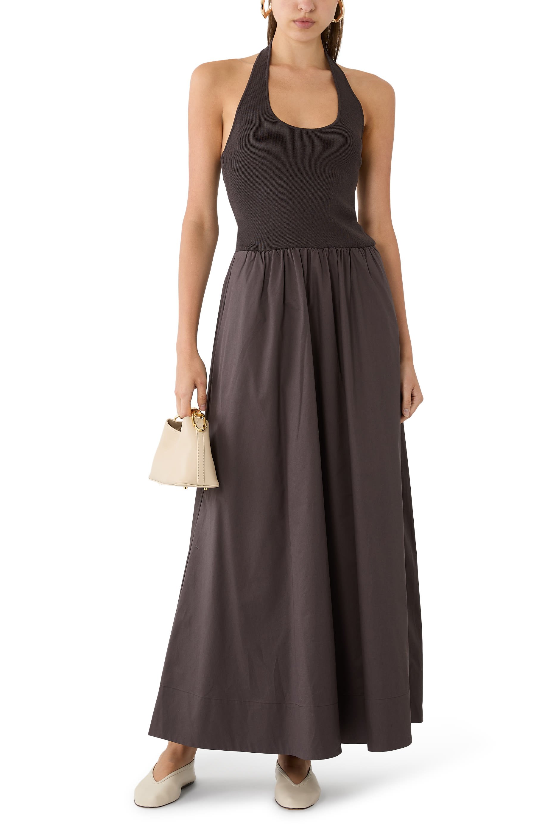 Halter Gathered Dress